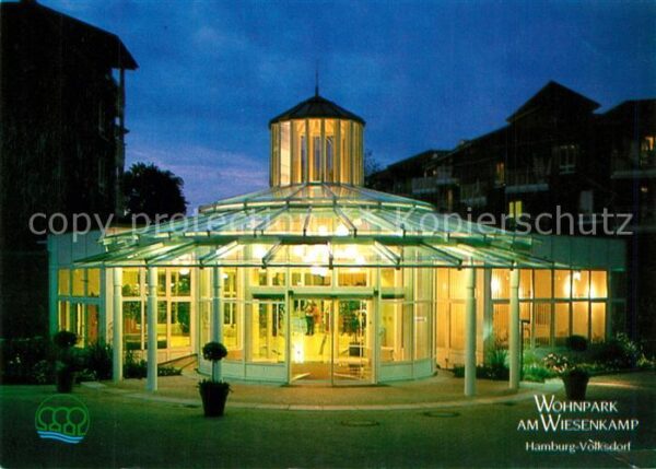 Hamburg Wohnpark am Wiesenkamp Nachtaufnahme