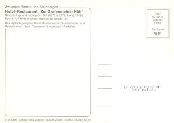 Rinteln Hotel Restaurant Zur Grafensteiner Höh – Bild 2