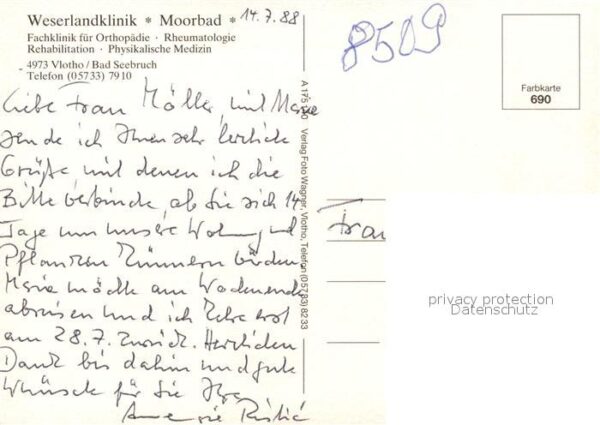 Bad Seebruch Weserlandklinik Moorbad Hallenbad – Bild 2