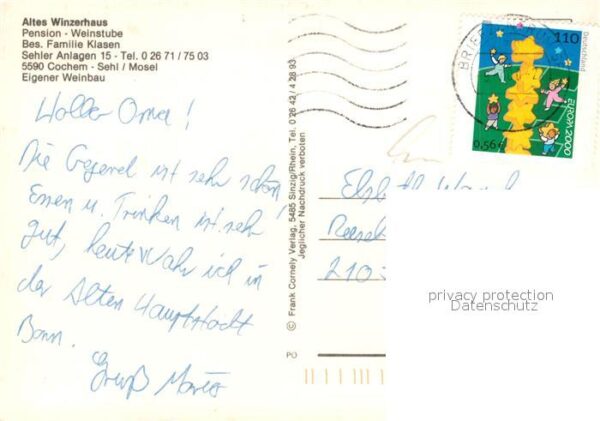 Sehl Altes Winzerhaus Pension Weinstube – Bild 2