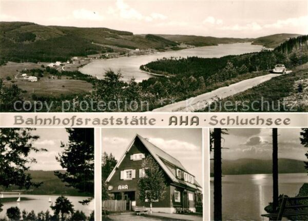 Aha Schluchsee Bahnhofsraststätte Landschaftspanorama