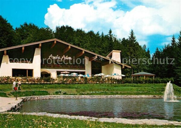 Garmisch-Partenkirchen Aule Alm Gaststätte Restaurant Teich Hu