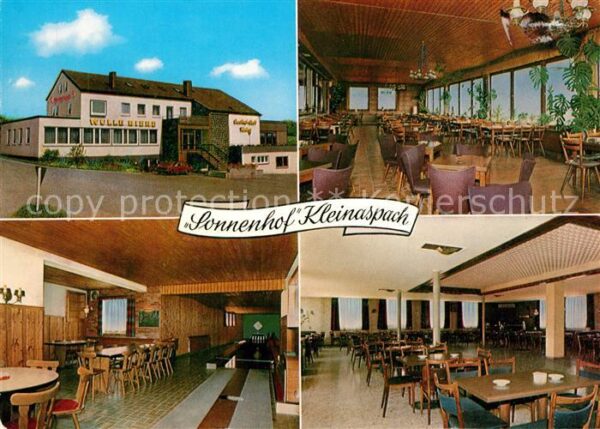 Kleinaspach Gasthof Cafe Sonnenhof Kegelbahn Saal