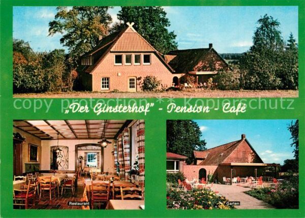 Wulfstorf Pension Cafe Ginsterhof Restaurant Gart