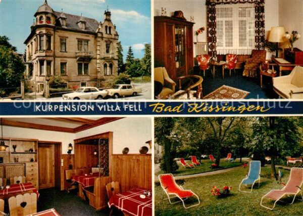 Bad Kissingen Kurpension Villa Fell Garten Liegewiese