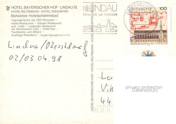 Lindau Bodensee Hotel Bayerischer Hof Ansicht vom See a – Bild 2