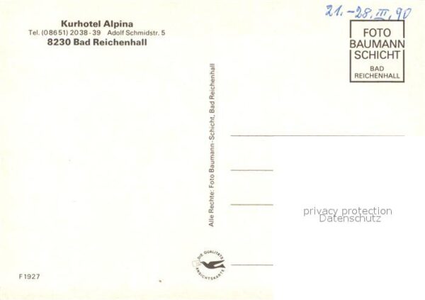 Bad Reichenhall Kurhotel Alpina – Bild 2