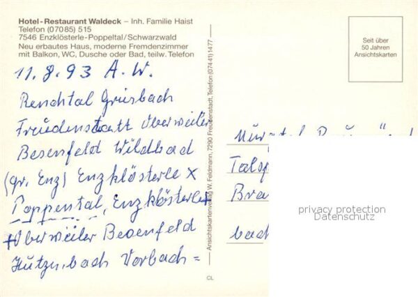 Poppeltal Hotel Restaurant Waldeck Schwarzwald – Bild 2