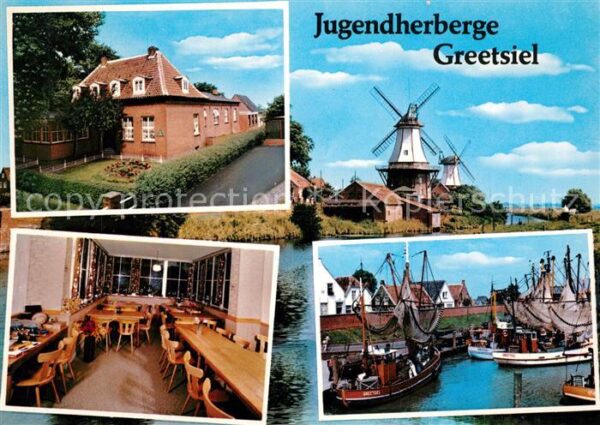 Krummhoern Jugendherberge Greetsiel Windmühle Fisc