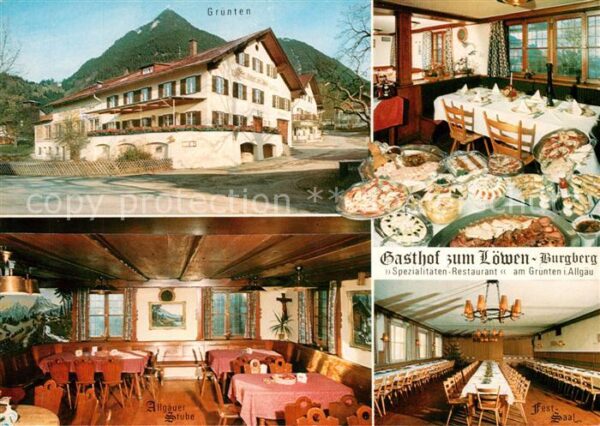 Burgberg Allgaeu Gasthof zum Löwen Allgäuer Stube Festsa