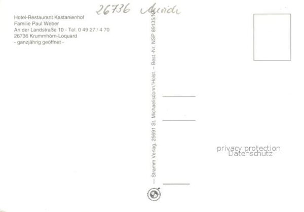 Loquard Hotel Restaurant Kastanienhof Billard – Bild 2
