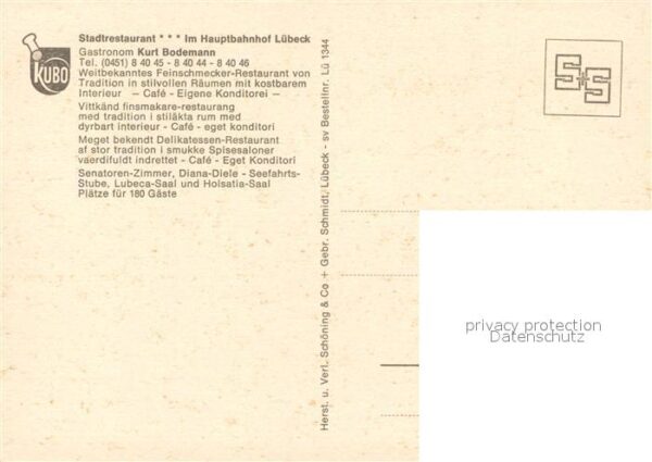 Luebeck Stadtrestaurant am Hauptbahnhof – Bild 2