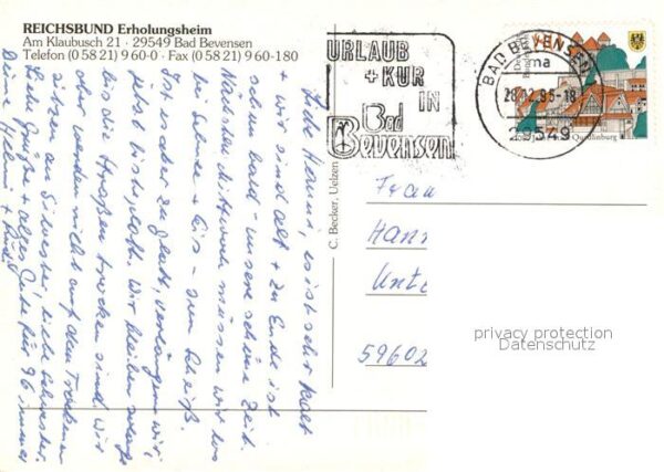 Bad Bevensen Reichsbund Erholungsheim Restaurant Auf – Bild 2