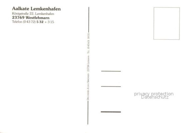 Westfehmarn Aalkate Lemkenhafen Räucherei Ladenverk – Bild 2