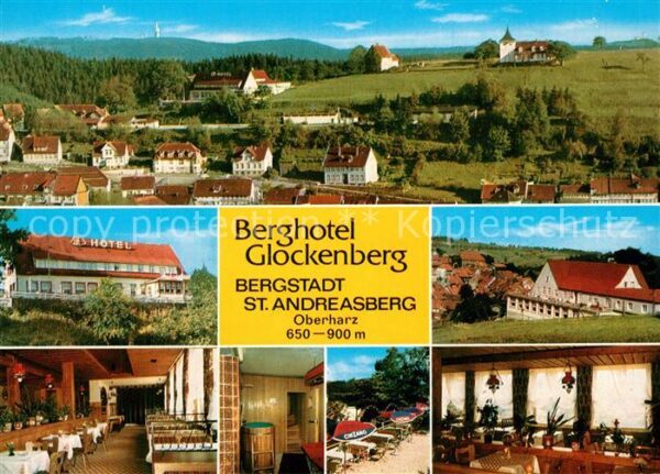 St Andreasberg Harz Teilansichten Bergstadt Berghotel Glock