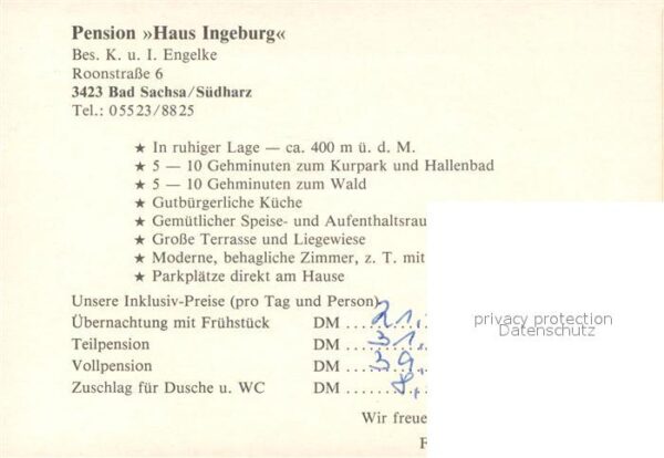 Bad Sachsa Harz Pension Haus Ingeburg – Bild 2