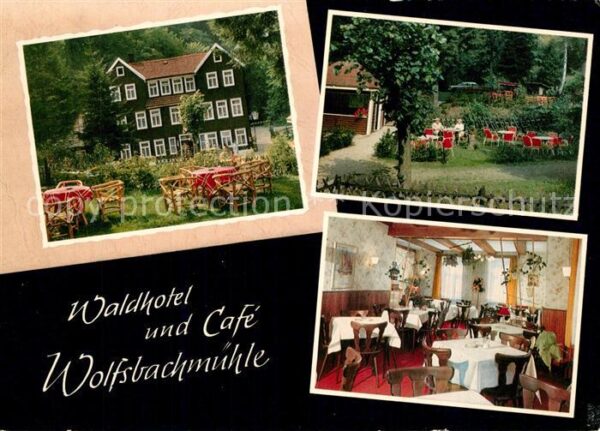 Hohegeiss Harz Waldhotel Cafe Wolfsbachmühle Garten