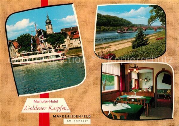 Marktheidenfeld Mainufer Hotel Goldener Karpfen Restaur