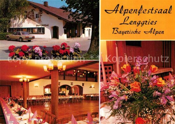 Lenggries Alpenfestsaal Festsaal Blumengesteck