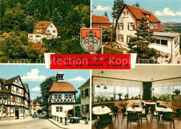 Bad Sooden-Allendorf Kurpension Kreker Gastraum Ortsstrasse