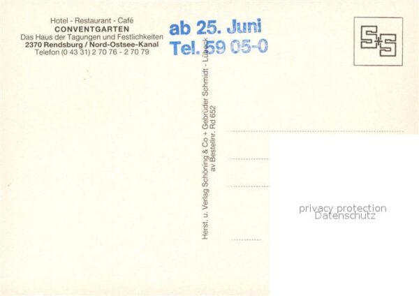 Rendsburg Hotel Restaurant Cafe Conventgarten Nor – Bild 2