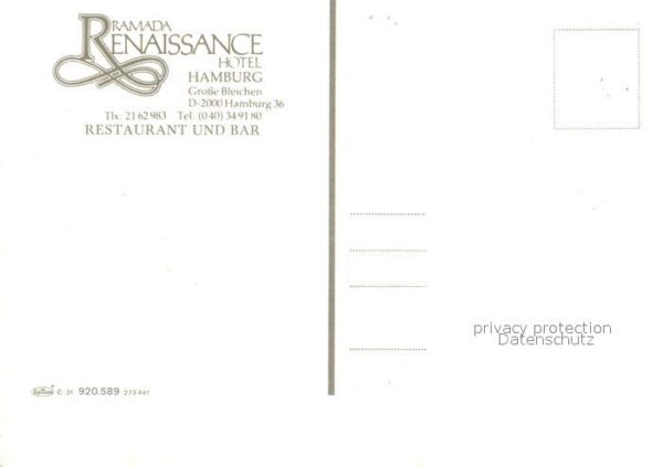 Hamburg Ramada Renaissance Hotel – Bild 2