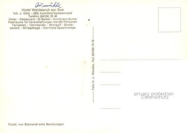 Aumuehle Lauenburg Hotel Waldesruh am See Restaurant – Bild 2