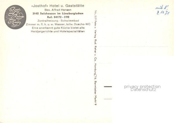 Salzhausen Lueneburger Heide Josthof Hotel Gaststätte – Bild 2