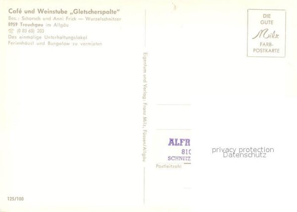 Trauchgau Cafe Weinstube Gletscherspalte Theke – Bild 2
