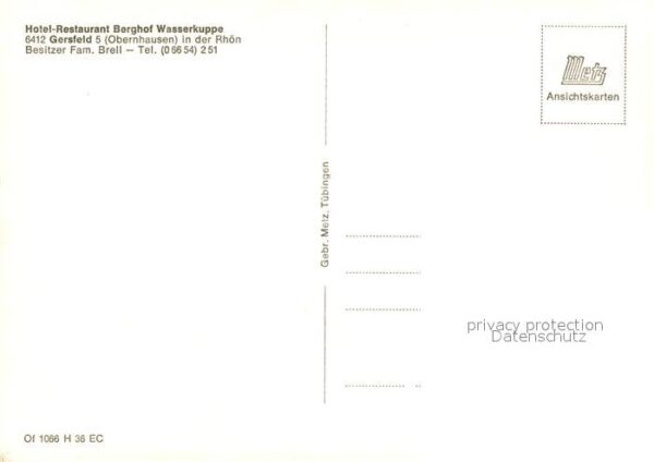 Obernhausen Hotel Restaurant Berghof Wasserkuppe La – Bild 2