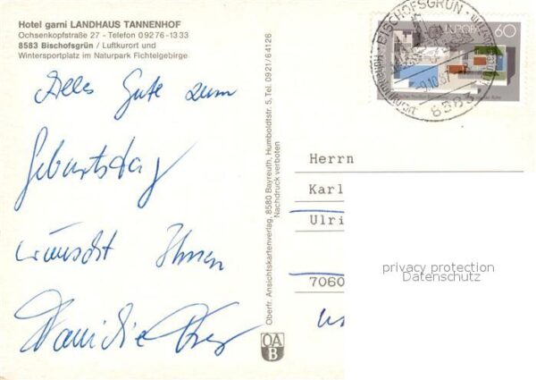 Bischofsgruen Hotel garni Landhaus Tannenhof im Winte – Bild 2
