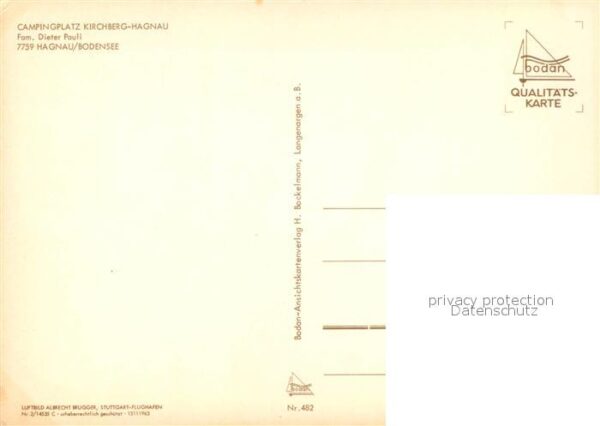 Hagnau Bodensee Campingplatz Kirchberg Hagnau Fliegerau – Bild 2