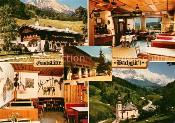 Maria Gern Cafe Gaststätte Bachgüt'l Kirche Landsc