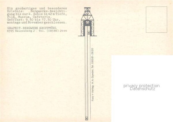 Hauzenberg Niederbayern Graphit Bergwerk Kropfmühl Bergwerk – Bild 2