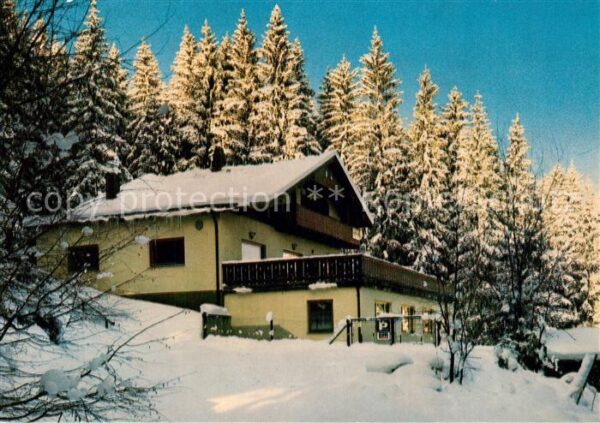 Zwiesel Niederbayern Zwieseler Alm Berggasthaus im Winter Ba