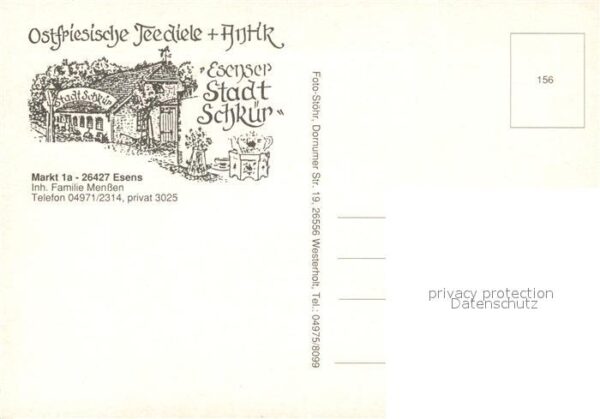 Esens Ostfriesische Teediele Antik Stadt Schk – Bild 2