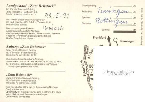 Bottingen Landgasthof Zum Rebstock Restaurant Lan – Bild 2
