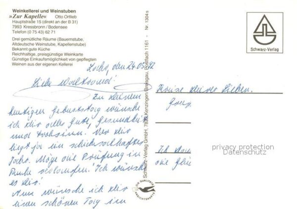 Kressbronn Bodensee Weinkellerei Weinstuben Zur Kapelle – Bild 2