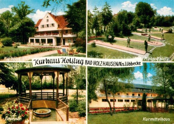 Bad Holzhausen Luebbecke Kurhaus Holsing Minigolfplatz Kurmittel
