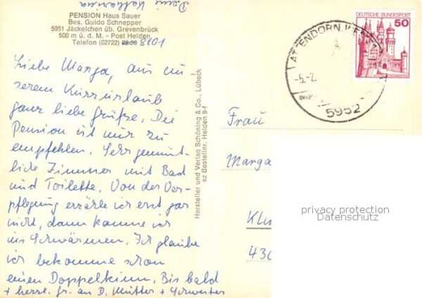 Attendorn Pension Haus Sauer Wallburg Jäckelchen – Bild 2