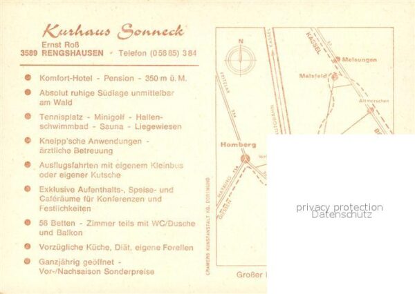 Rengshausen Hessen Kurhaus Sonneck Panorama – Bild 2