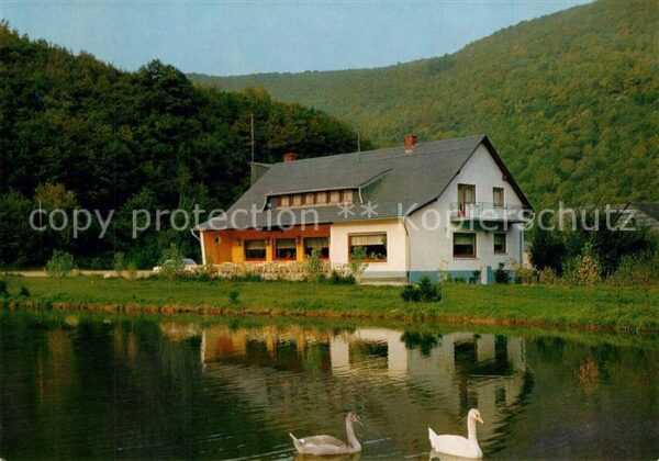 Rudolfshausen Nahe Gasthaus Pension Reinhartsmühle Teich