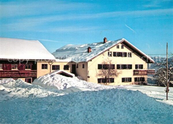 Waltenhofen Allgaeu Jugendberghaus Niedersonthofen im Winte