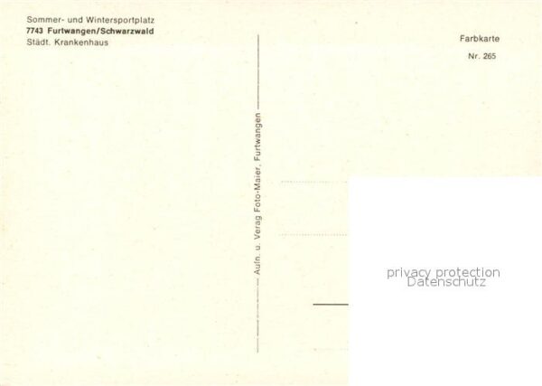 Furtwangen Städtisches Krankenhaus – Bild 2