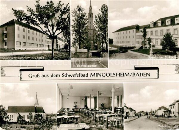 Mingolsheim Sanatorium St Rochuskapelle Kirche Bahn