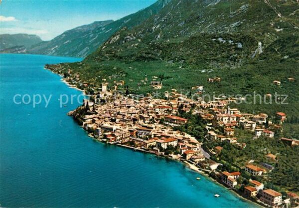 Malcesine Lago di Garda Fliegeraufnahme