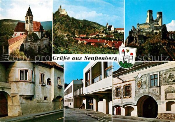 Senftenberg Niederoesterreich Pfarrkirche Marktgemeinde Burgruine Wei