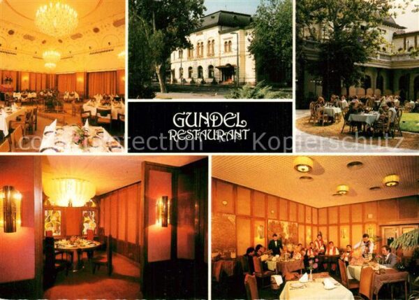 Budapest Gundel Restaurant Sondersäle Garten Zig