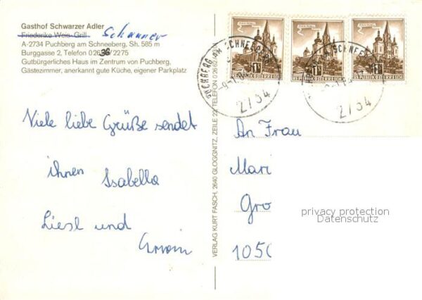 Puchberg Schneeberg Gasthof Schwarzer Adler – Bild 2