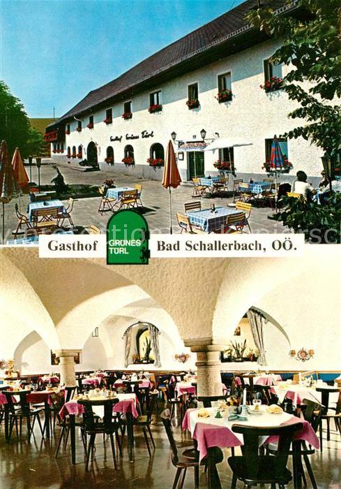 Bad Schallerbach Gasthof Grünes Türl Terrasse Gastraum
